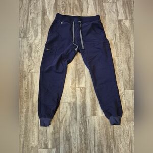 Figs Navy Blue Jogger Scrub Pant Sz Small